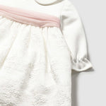 Embroidered matching dress for newborn baby Ref.  25-2818-01