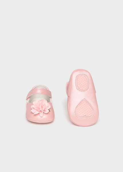 Newborn Girl Flower Mary Janes Ref. 26-09091-084