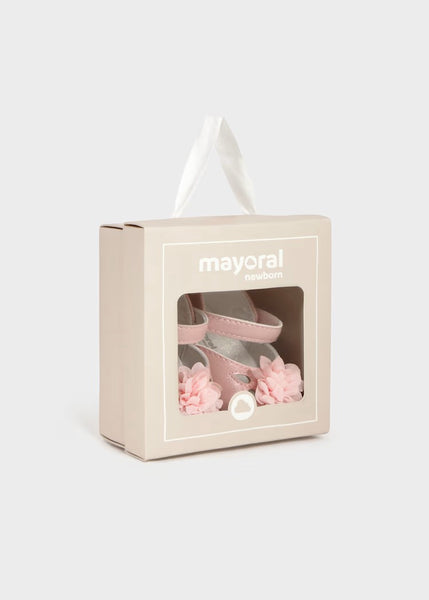 Newborn Girl Flower Mary Janes Ref. 26-09091-084