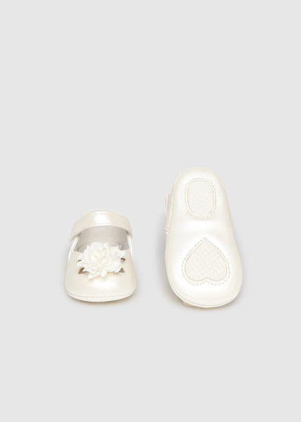 Newborn Girl Flower Mary Janes Ref. 26-09091-085