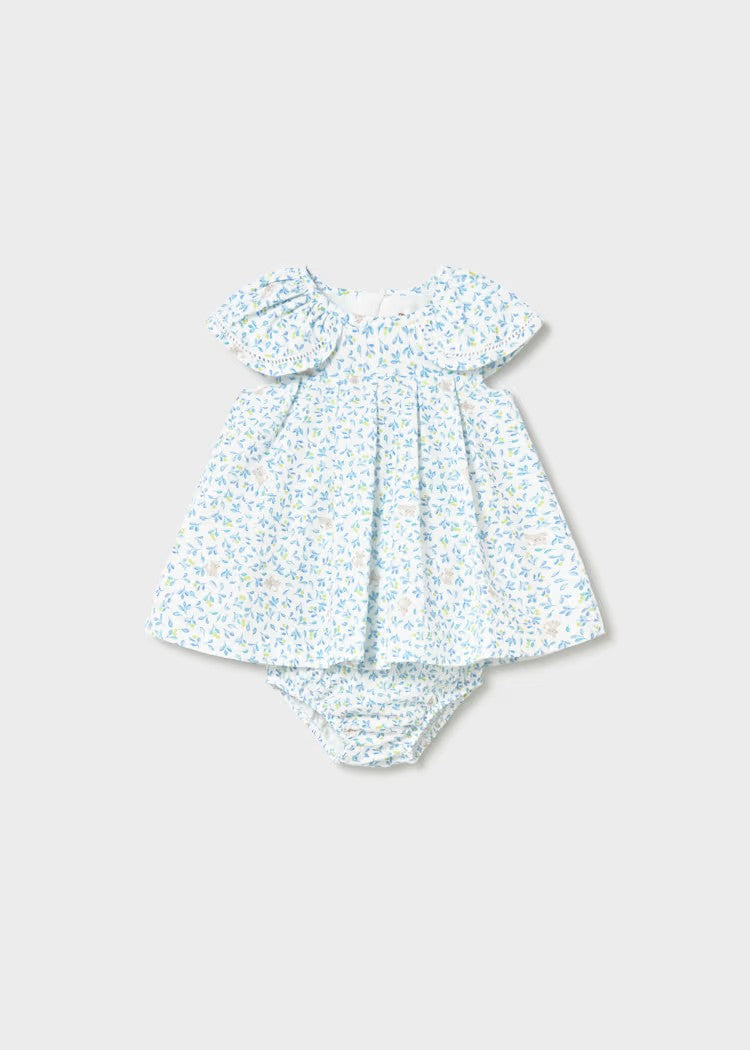 فستان بناتي حديثي الولادة مطبوع مع سروال قصير داخلي 26-1806-11
