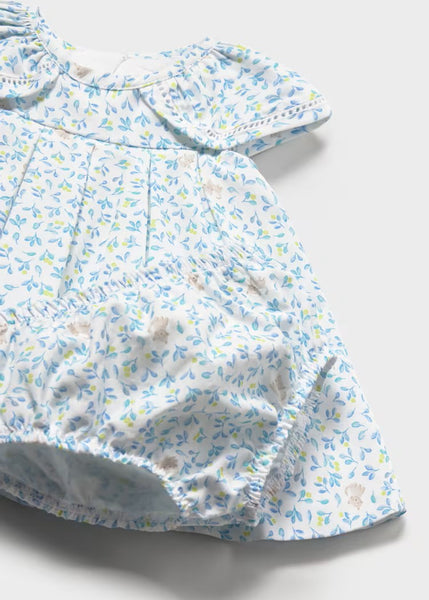 Newborn Girl Printed Dress with Bloomers Ref. 26-1806-11