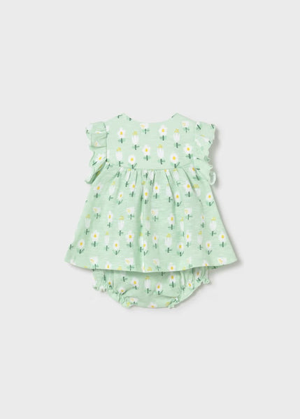Newborn Girl Printed Knit Dress Ref. 26-1808-47