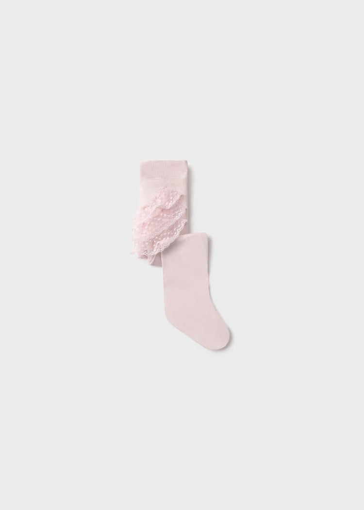 Newborn Girl Ruffled Tights Ref. 26-9029-80