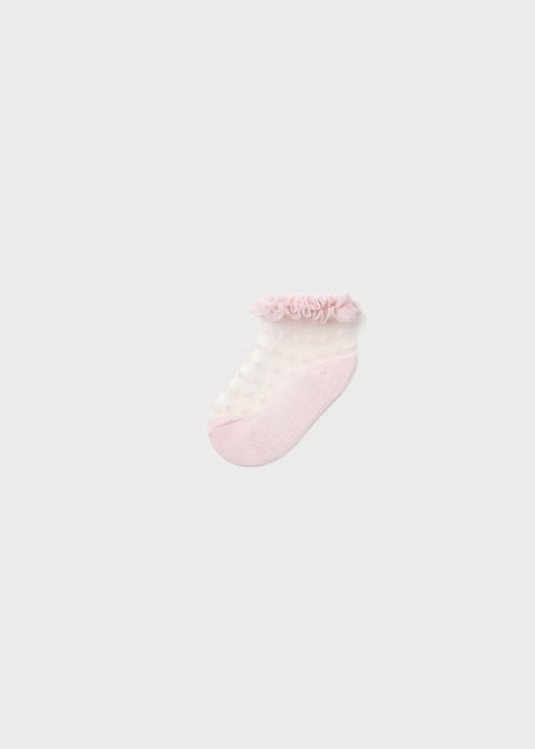 Newborn Girl Tulle Socks Ref. 26-9056-53