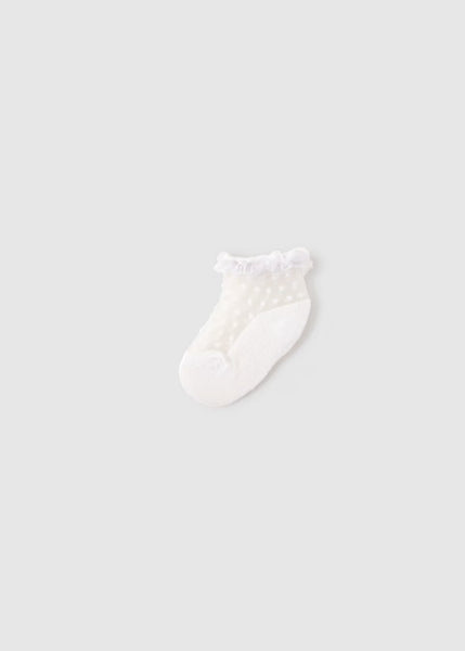 Newborn Girl Tulle Socks Ref. 26-9056-54