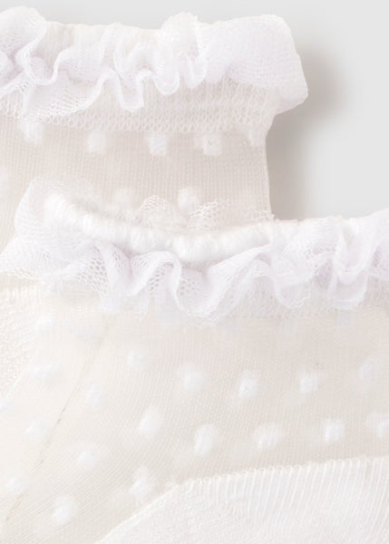 Newborn Girl Tulle Socks Ref. 26-9056-54