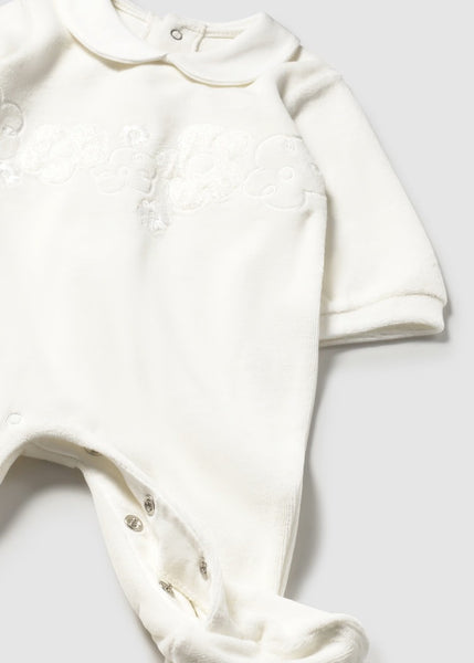 Newborn Girl Velour One Piece Ref. 15-02701-62