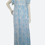 Women's cotton floral dress Bue P836