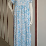 Women's cotton floral dress Bue P836