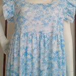 Women's cotton floral dress Bue P836