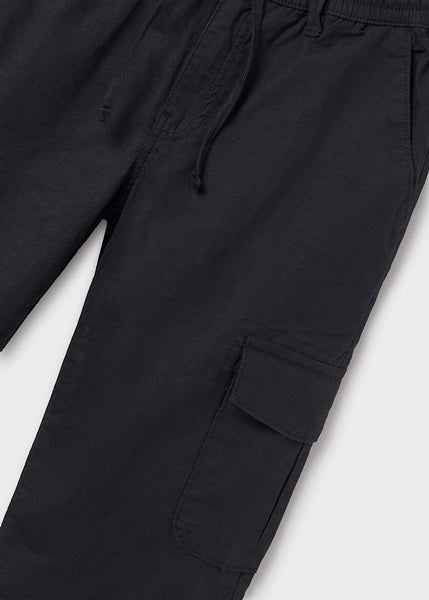 Chino cargo pants with small linen Ref.  25-06526-034