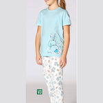 Turkish girls' pajamas, blouse with long pants 3340