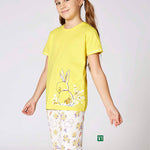 Turkish girls' pajamas, blouse with long pants 3340