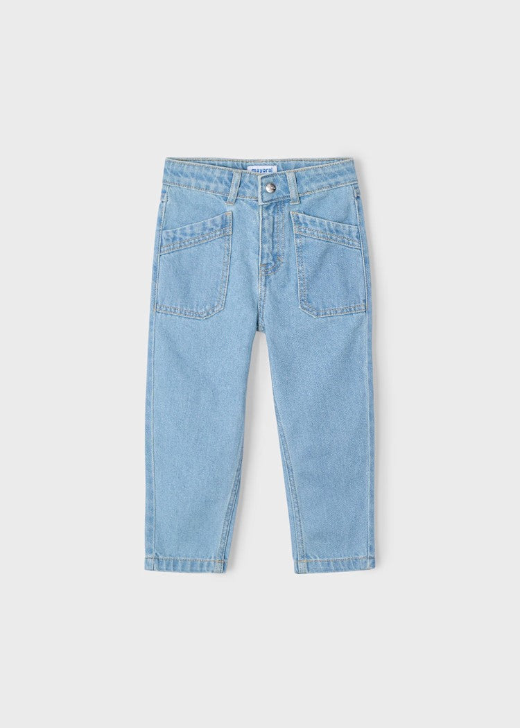 Girl's loose-fitting jeans Ref.  25-03554-096