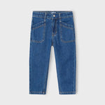 Girl's loose-fitting jeans Ref.  25-03554-097
