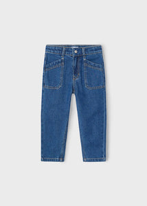 Girl's loose-fitting jeans Ref.  25-03554-097