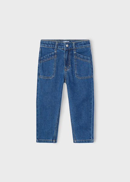 Girl's loose-fitting jeans Ref.  25-03554-097