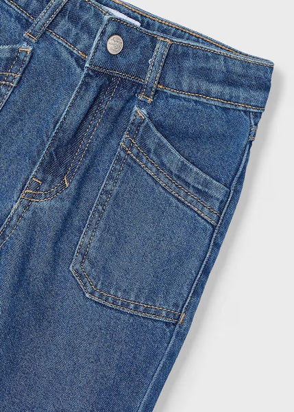 Girl's loose-fitting jeans Ref.  25-03554-097