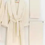 Pastoral Patehpaisley 6-Piece Robe Set – Women & Men | Cream & Cream