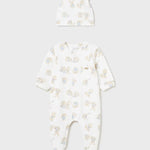 Newborn Better Cotton Long Romper with Hat Ref.  24-01721-090