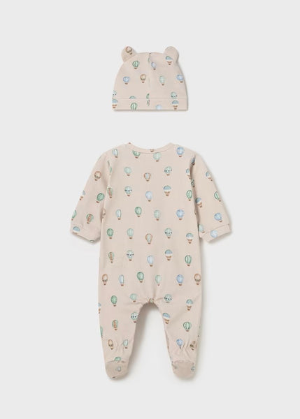 Newborn Better Cotton Long Romper with Hat Ref.  24-01721-089