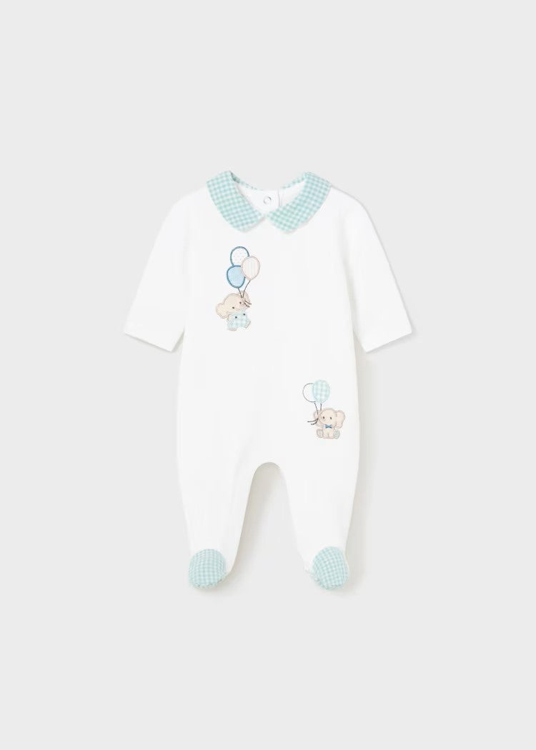 Newborn Better Cotton long elephant romper Ref.  24-01720-032