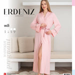 Women's long-sleeved cotton robe 0820