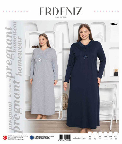 Women's Heavy Cotton Long Sleeve Shirt 1042