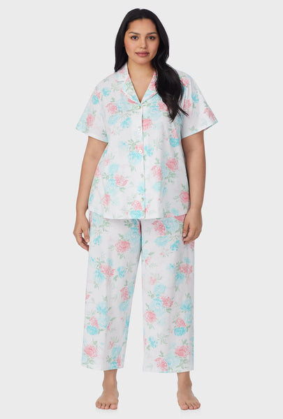 Precious Peony Cotton Capri Pajama Set 92673-168