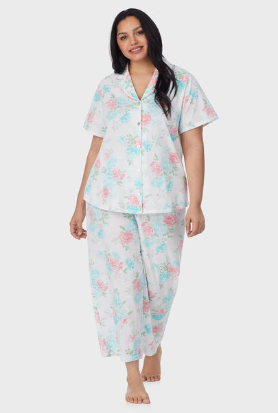 Precious Peony Cotton Capri Pajama Set 92673-168