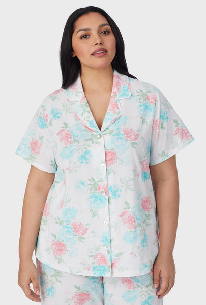 Precious Peony Cotton Capri Pajama Set 92673-168