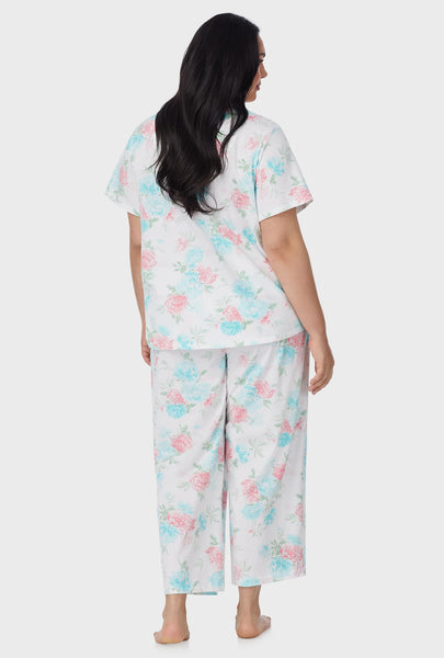 Precious Peony Cotton Capri Pajama Set 92673-168