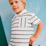Boy's striped pocket polo shirt Ref.  25-03107-064
