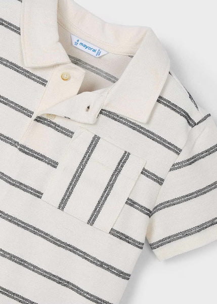 Boy's striped pocket polo shirt Ref.  25-03107-064