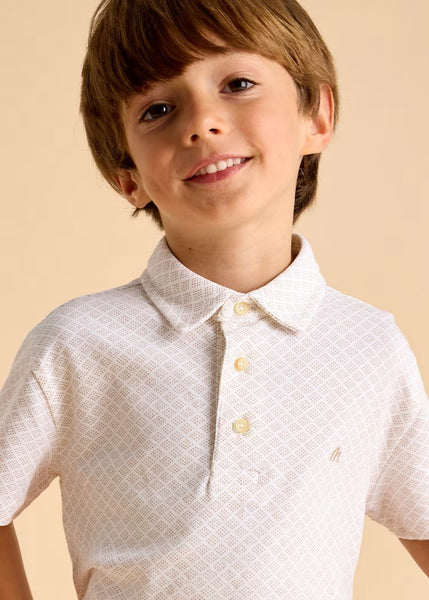 Boys' geometric print polo shirt Ref.  25-03101-039