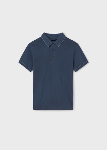 Contrast knit polo shirt for boys Ref.  25-06129-024