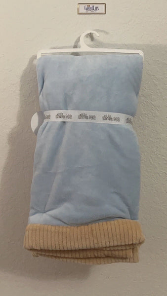 LARGE BLANKET & MY FIRST TEDDY , Little Me, Baby Boy Blue 50101