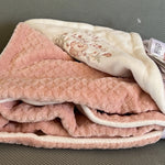 Little Me Thank Heaven For Little Girls Pink Reversible Baby Blanket Embroidered 51247