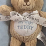 LARGE BLANKET & MY FIRST TEDDY , Little Me, Baby Boy Blue 50101