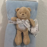 LARGE BLANKET & MY FIRST TEDDY , Little Me, Baby Boy Blue 50101