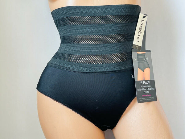 2 Women High Waist BRIEFS MEDIUM Compression abs Shaping Panties Slim Shaper S-X