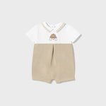 Set of 2 short rompers with a newborn neck Ref.  25-01705-063