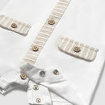Set of 2 short rompers with a newborn neck Ref.  25-01705-063