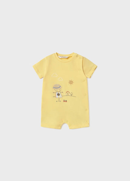 Set of 2 short newborn rompers Ref.  25-01707-010