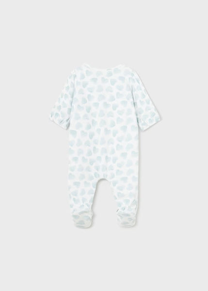 Set of 2 long Better Cotton newborn rompers Ref.  24-01709-088