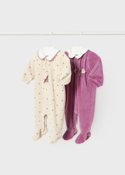 Set of 2 Better Cotton newborn pajamas Ref.  13-02736-086