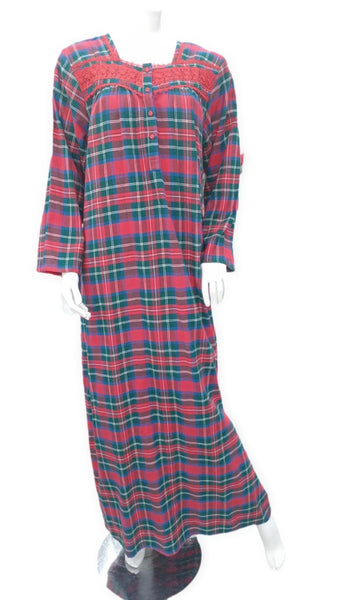 Women's long-sleeved cotton dress 25-42
