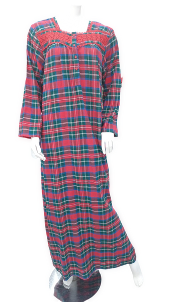 Women's long-sleeved cotton dress 25-42