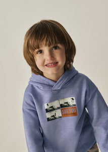 Better Cotton boy's back print sweatshirt Ref.  13-04427-016/Ref.  13-04106-030/Ref.  13-04525-070